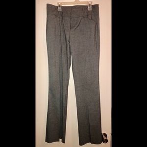 New York & Company Gray Straight Slacks Sz 4 Tall